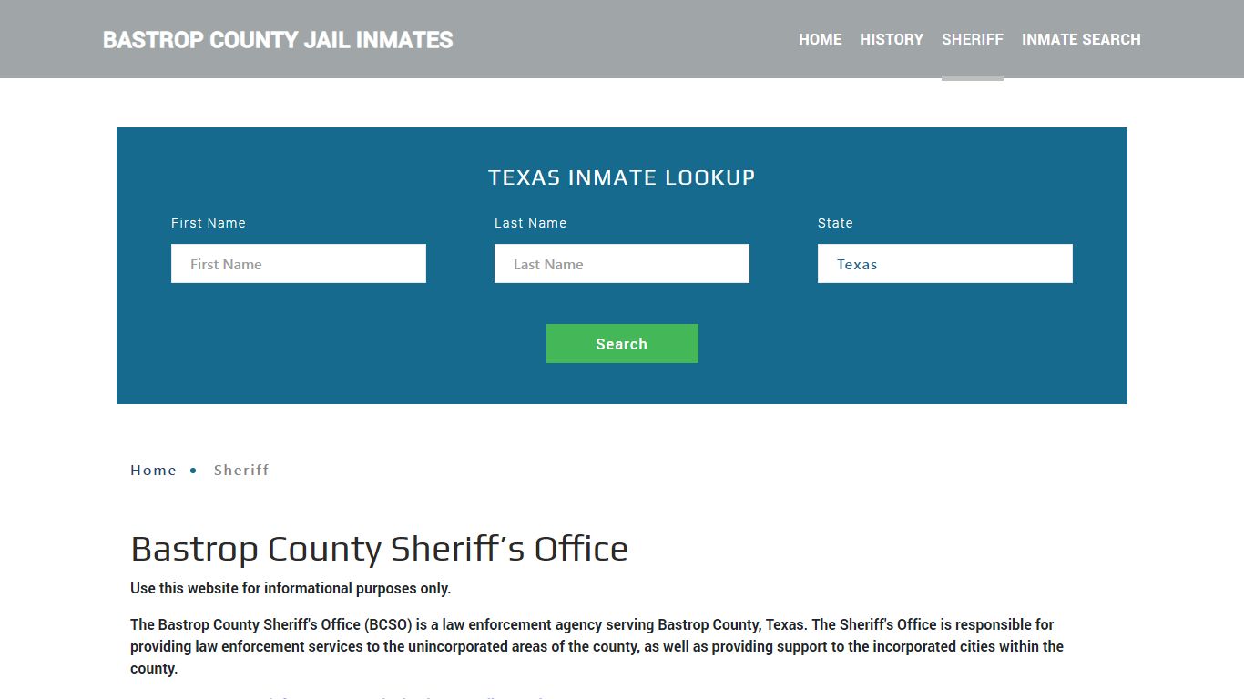 Bastrop County Sheriff, TX Arrest Warrant Lookup